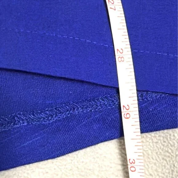 Cable & Gauge Womens Bright Blue Cotton Short Sleeve Embroidered Top Size L - Picture 7 of 7